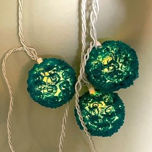 Blue Floral Indoor Bulb Lights